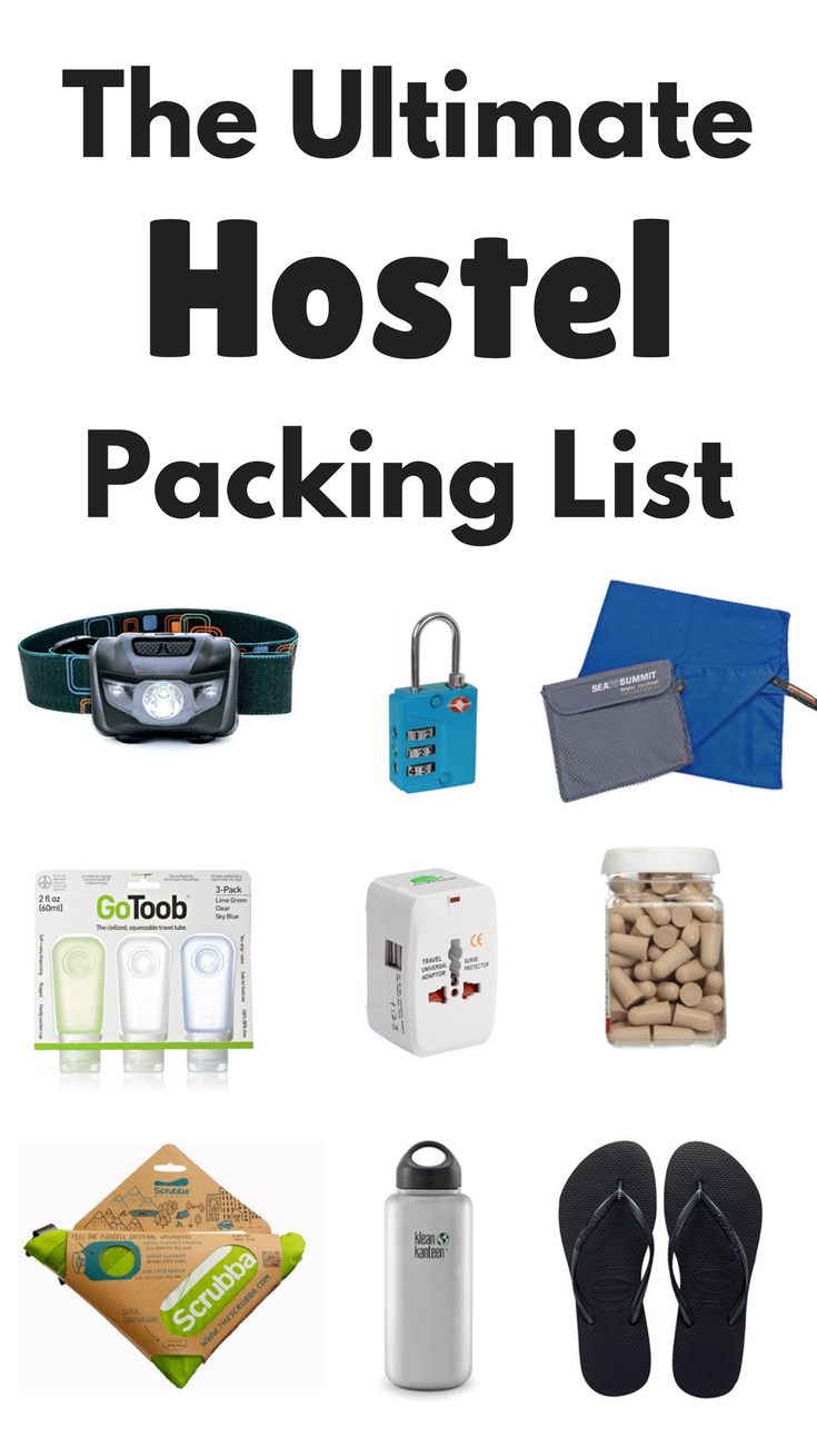 hostel list packing take things water essential reusable bottle bottled hostels purchasing spend usually instead bring money don